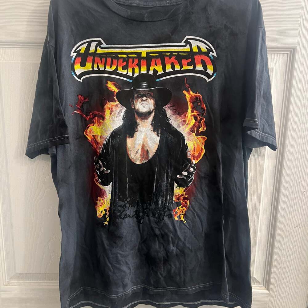 WWE Undertaker Flames Lord Of Darkness Graphic Design T-Shirt SIZE XL